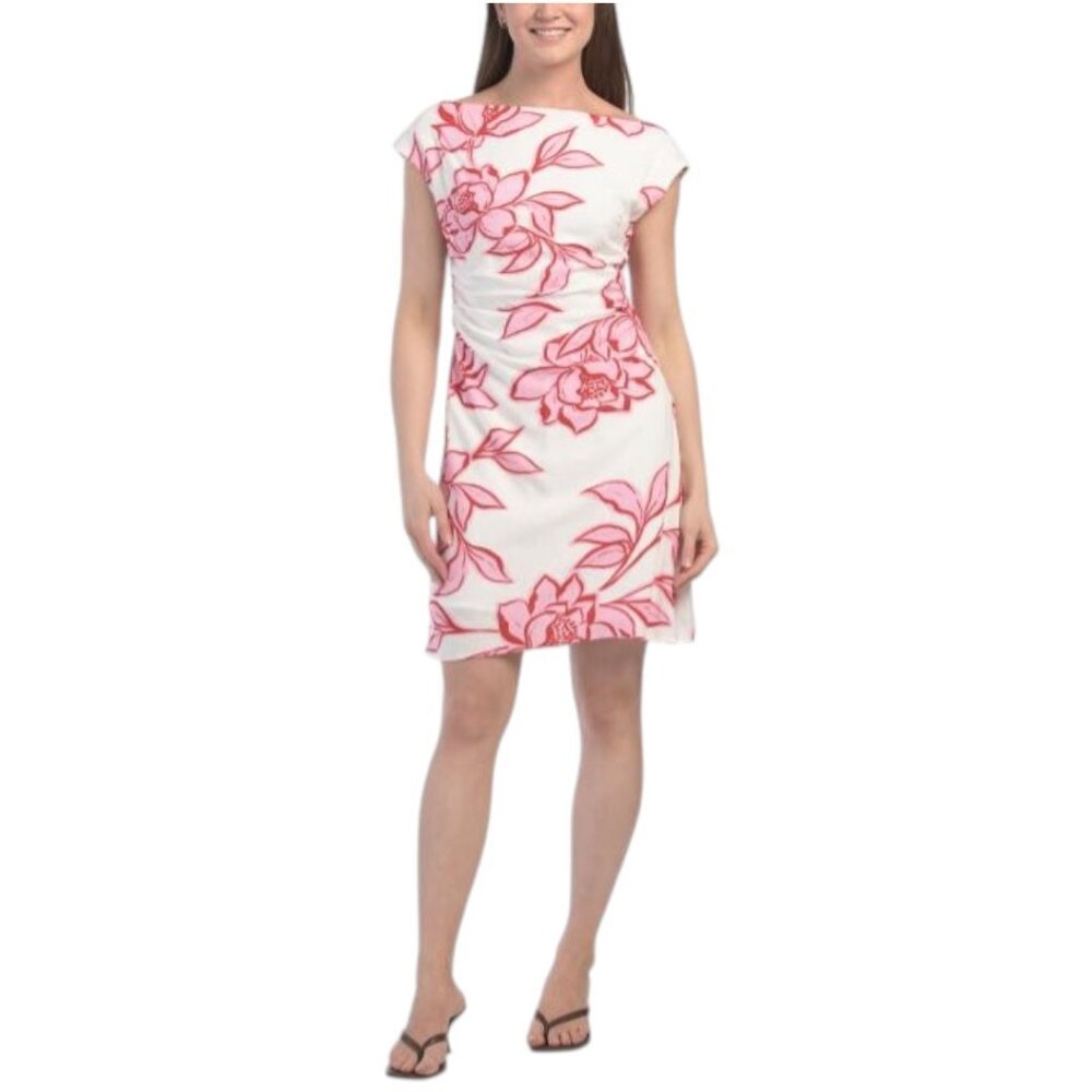 WHITE CLOSET Off The Shoulder Floral Mini Dress